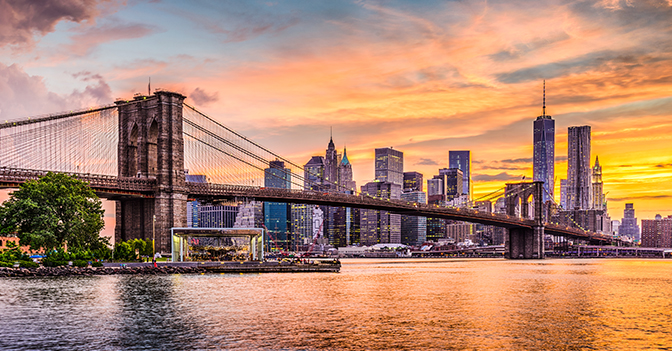 Photograph of New York City skyline